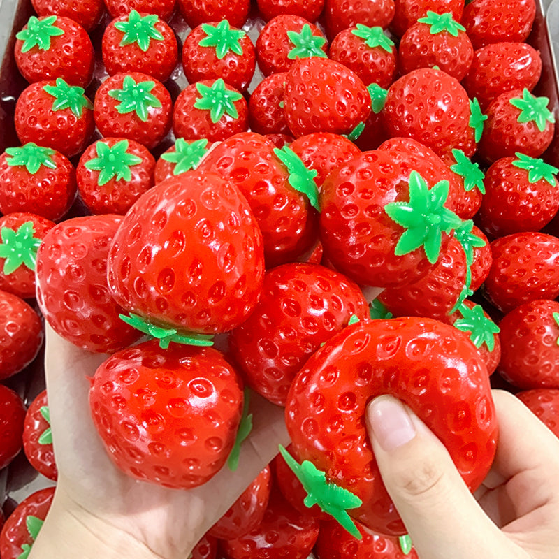 Crunchy Strawberry Squishy | ASMR Fidget for Adults