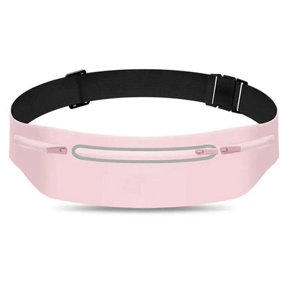 Waterproof Running Belt Bag for Men & Women – Slim Adjustable Waist Pack with Phone Holder for Jogging, Gym, Travel & Outdoor Sports